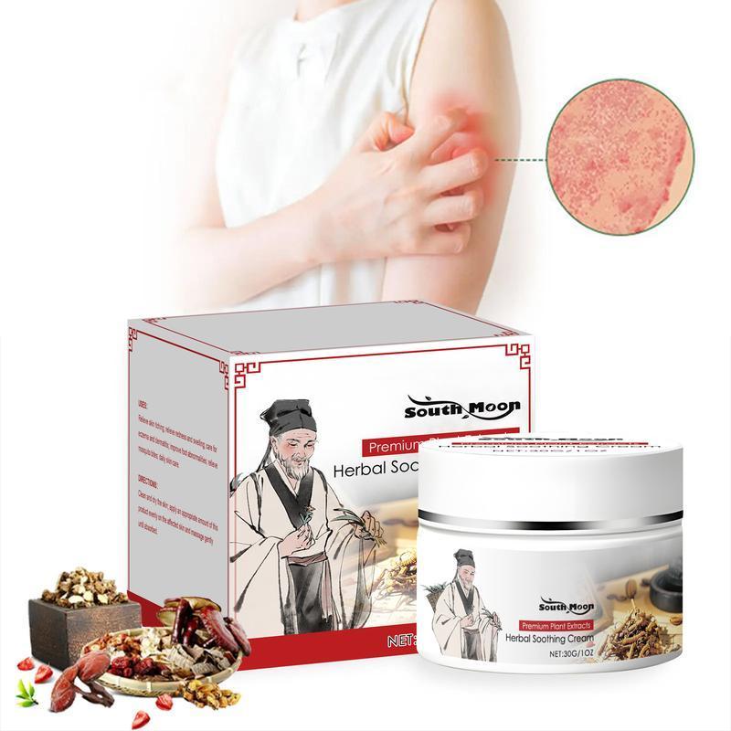 [TikTokShopBlackFriday] Herbal Skin Repair Body Cream – South Moon Chinese Herb-Infused Soothing Formula for Eczema & Psoriasis, Relieves Dry Itchy Sensitive Skin, Anti-Bacterial & Deep Moisturizing, TikTok Viral Skin-Improving Care