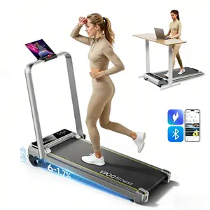 Portable Under Desk Treadmill Walking Pad, Compact Foldable Design, Quiet Motor for Home Office Workout, Apartment Friendly Cardio Machine for Walking & Fitness indoor mini exercise equipment