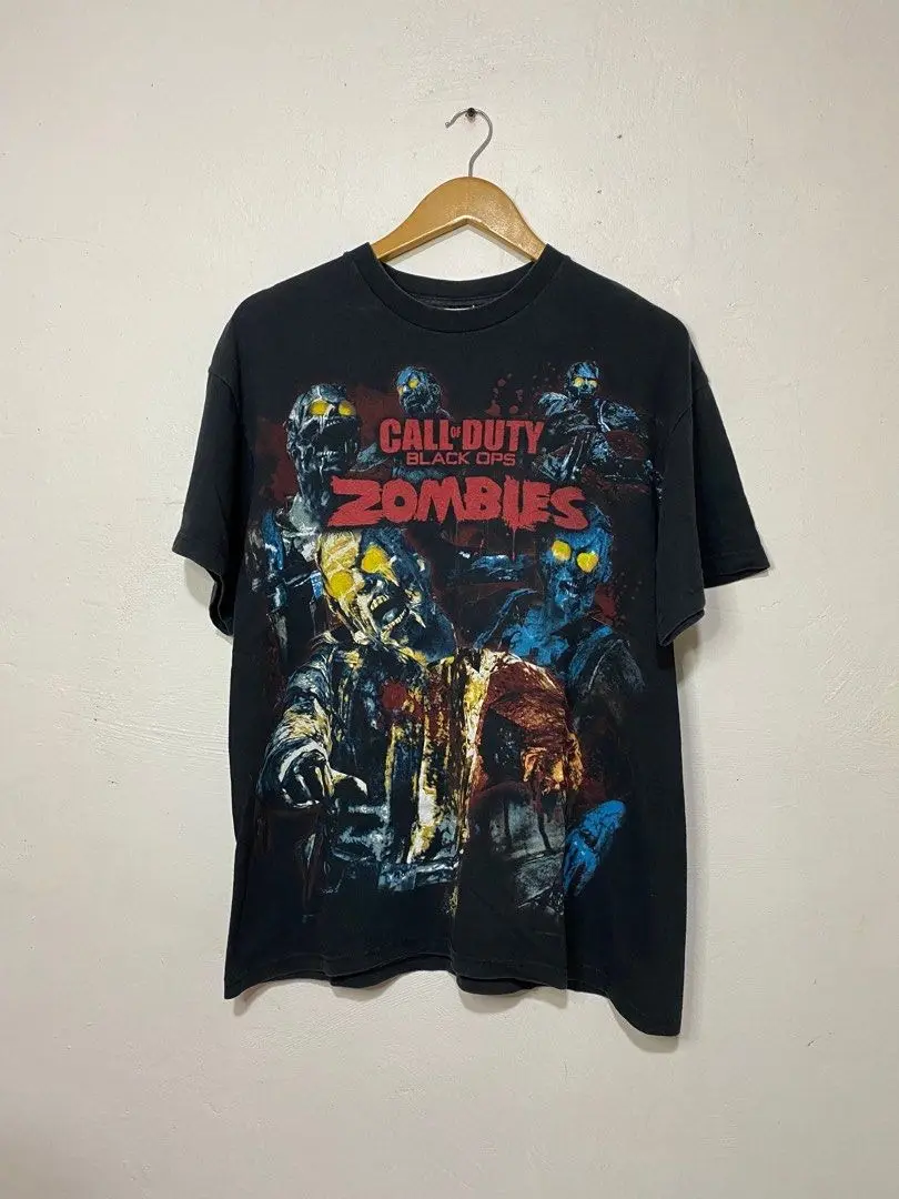 Vintage Call Of Duty Black T-Shirt, Retro Gaming Graphic Tee