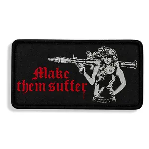 Make Them Suffer Embroidered Velcro Patch