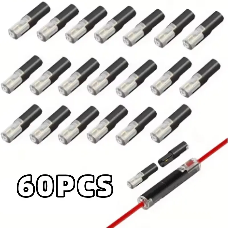 60 pieces of 1-wire quick disconnect electrical connectors, Quick Connector Terminal, for quickly and safely connecting the car speaker circuit connector, Durable Reliable Connectors, Quick Release Connectors