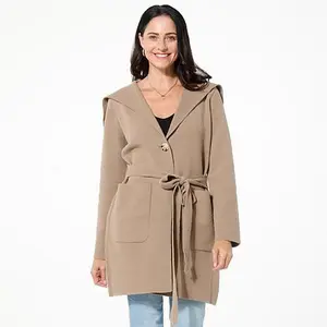 Nina Leonard Sweater Knit Cardigan with Pockets