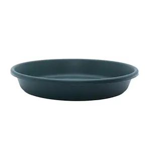 The HC Companies Classic 14" Round Plastic Plant Pot Saucer Drip Tray, Seafoam