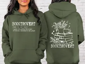 Wildflower Booktrovert Sweatshirt Gift For Librarian, Book Club Shirt, Bookish Hoodie, Book Lover Gift Shirt, Teacher Crewneck, Reading Tee