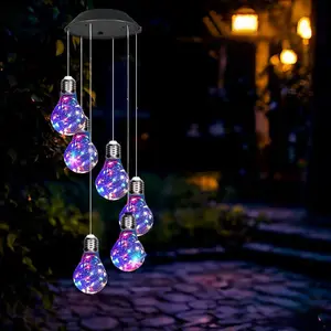Solar Wind Chime Light with Colorful LED, Perfect for Indoor and Outdoor Home Decoration, Garden Eco-Friendly Lighting Solution