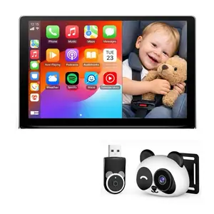 Wireless Backseat Monitoring Camera for Cars, Apple CarPlay Compatible Rear Seat Camera, 1080P HD Night Vision, 150° Wide Angle, Plug & Play