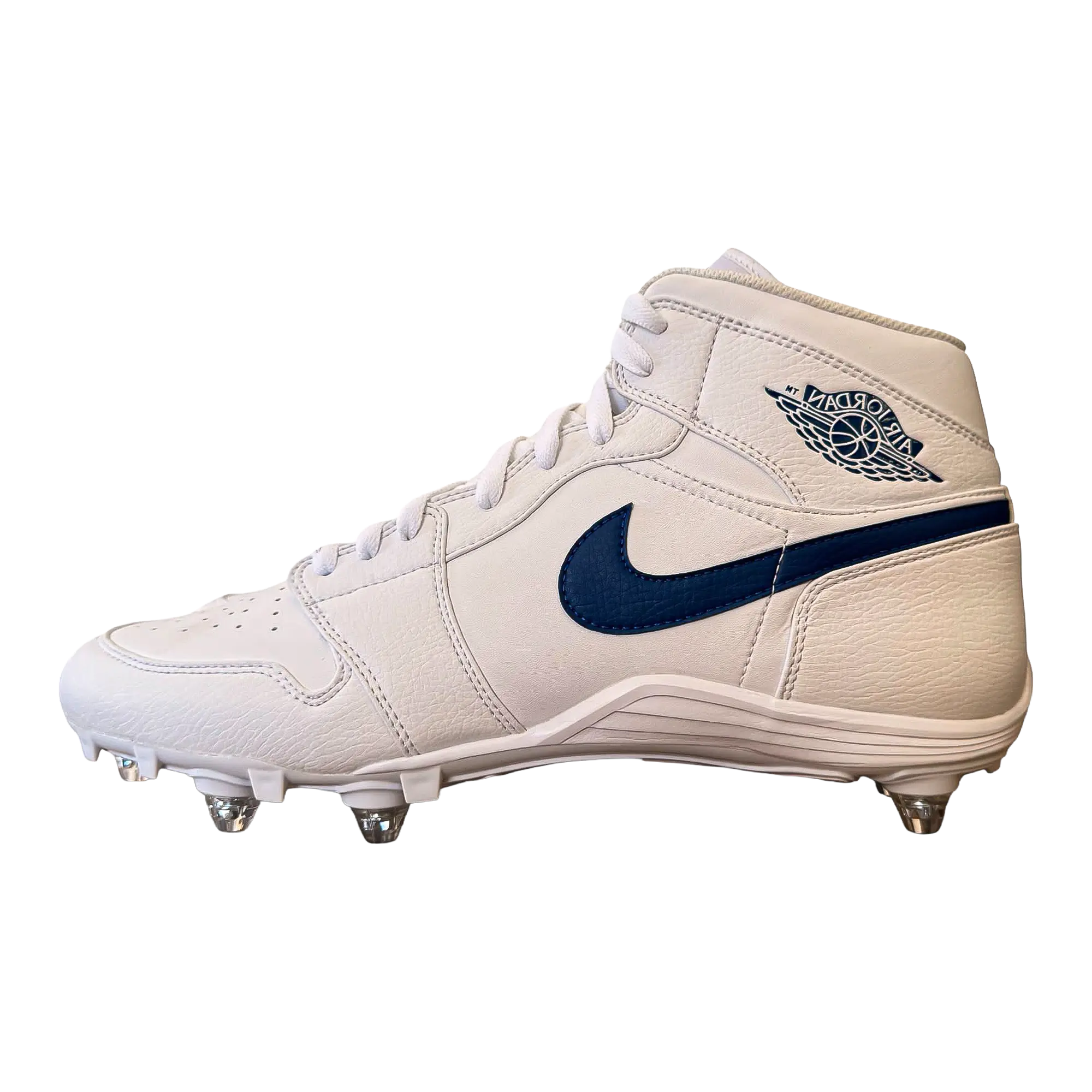 Jordan 1 Mid Detachable Cleats TD "White / Blue" SU19 MNJDSP 566 935348