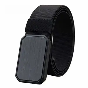 Deep Stone Grey/Gun Metal Outdoor Magnetic Buckle Canvas Elastic Stretch Pants Bag Casual Fashion One Size 120cm * 3.8cm
