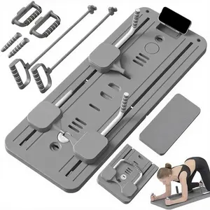 Foldable, lightweight and efficient,10 in 1 Multi-functional Ab  Board,  Pilates Reformer, Abs Workout Equipment for Abdominal & Core Strength Training,  Board for  Gym Fitness， exercise Home Folding Board for Full-Body Workouts premium 8-in-1