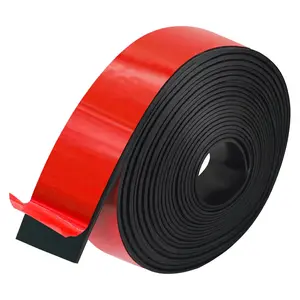 Adhesive Rubber Strips, Rubber Sheets, Rolls & Strips 1" Wide x 1/8" Thick x 10' Long for DIY Gaskets Crafts Pads Seals Warehouse Flooring Neoprene Sheet.