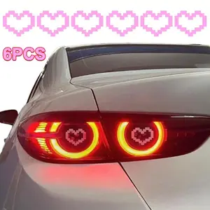 Cute Car Tail Light Stickers, Universal Car Sticker, Stylish Design for All Vehicle Models, Decorative Automotive Lighting Accessories for Trendy Cars