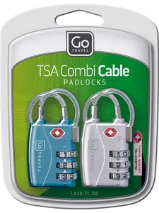 Go Travel TSA Combi Cable Padlocks