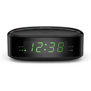 PHILIPS | Digital Alarm Clock Radio W FM Radio, Battery Backup (Batteries not Included)