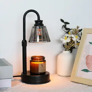 Candle Warmer Lamp with Timer Dimmer Adjustable Height, No Flame Scented Candle Lantern for New Home Bedroom, Mothers Day Gifts, Vintage Home Decor for Scented Jar