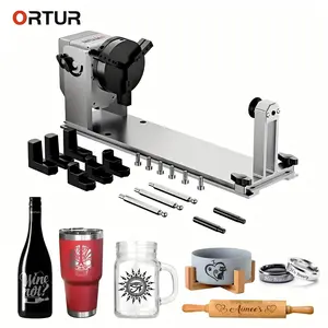 Ortur Y-axis Rotary Chuck Roller for Engraving Cylindrical Objects, Wine Glass, Tumbler, Engraver Accessory