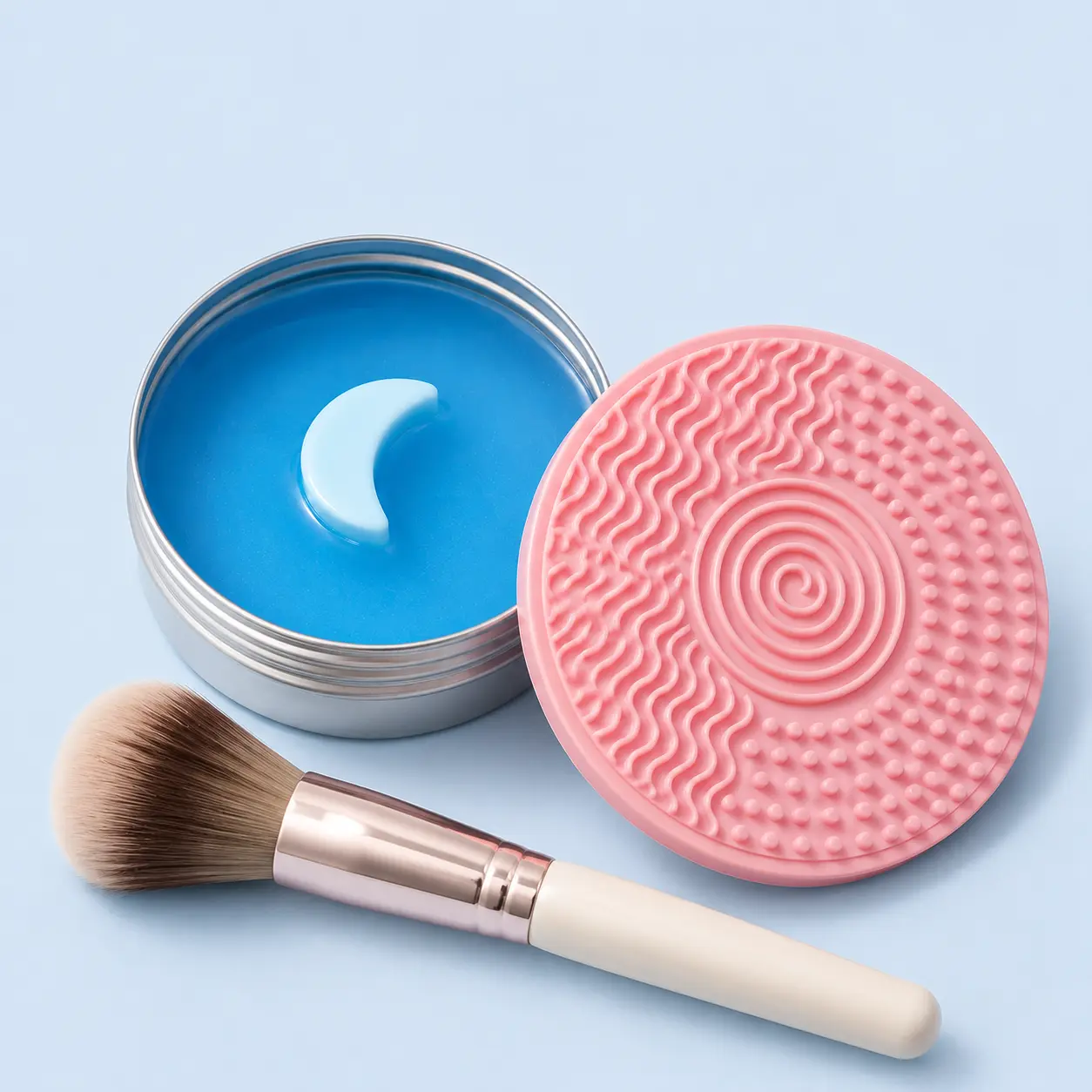 Makeup Brush Cleansing Soap - Compact, Quick Clean Cosmetic Tool Cleanser, Single Item Multi-use Cleaner