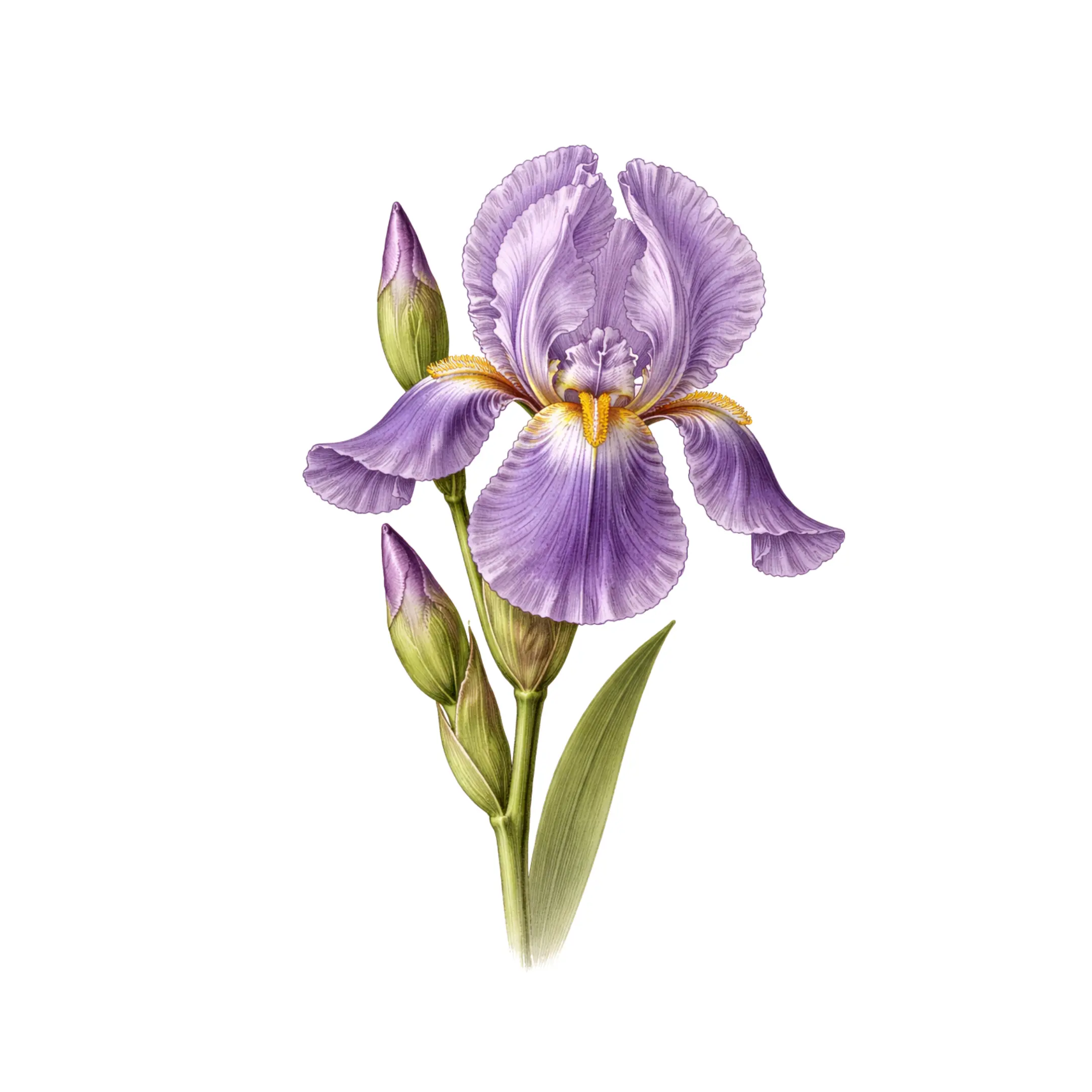 Iris Solid Fragrance Pod - Purple Floral Scented Freshener with Yellow Details