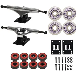 Core Hollow Skateboard Trucks 8.63" + 56mm Spitfire Burners Wheels, Abec 5 Bearings