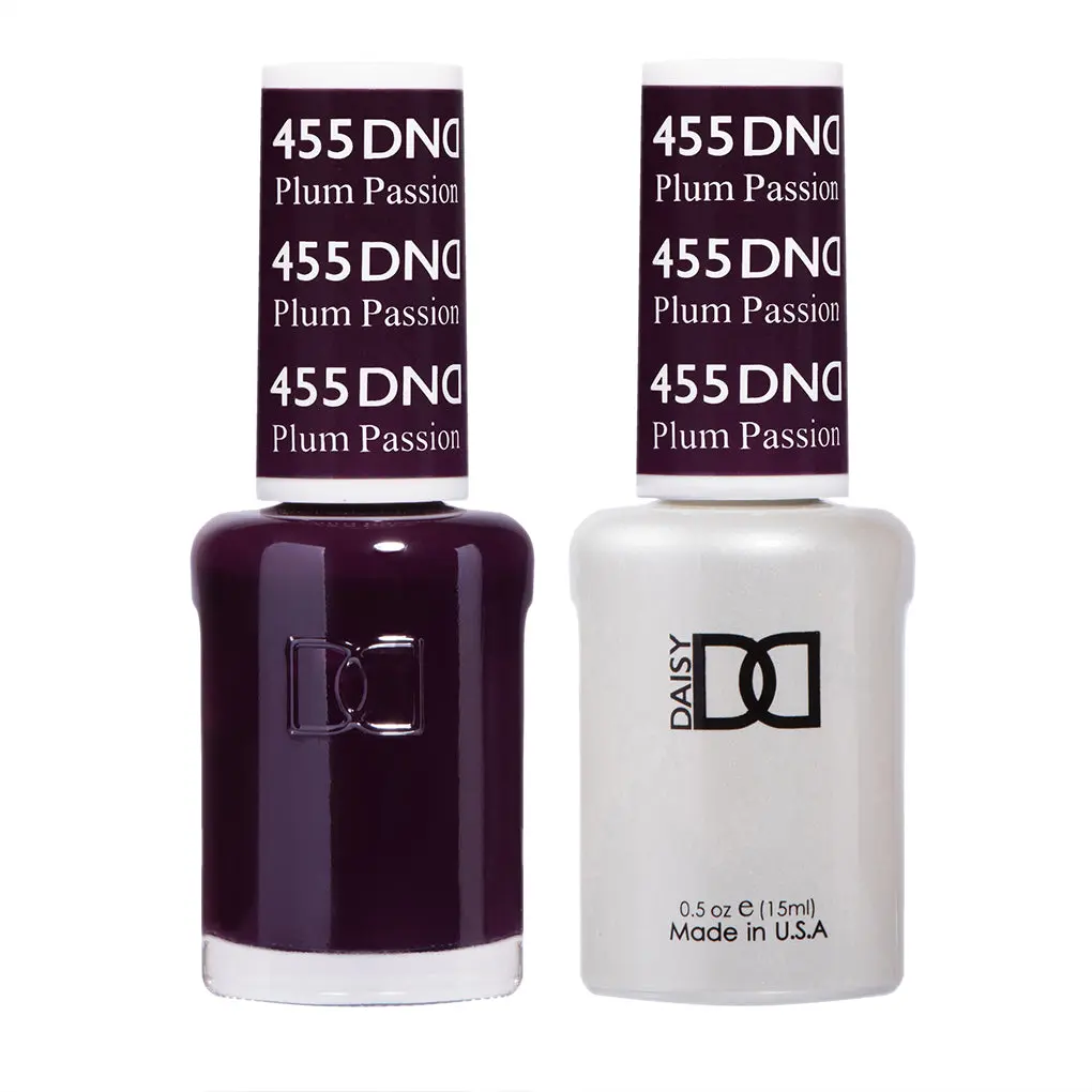 DND Gel Nail Polish - #455 Plum Passion, UV-Cured Cosmetic for Gel Nails Manicure, Beauty & Personal Care Lacquer in Bottle, Nail Art