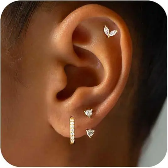 20 # Ear studs and buckles (set of 3)
