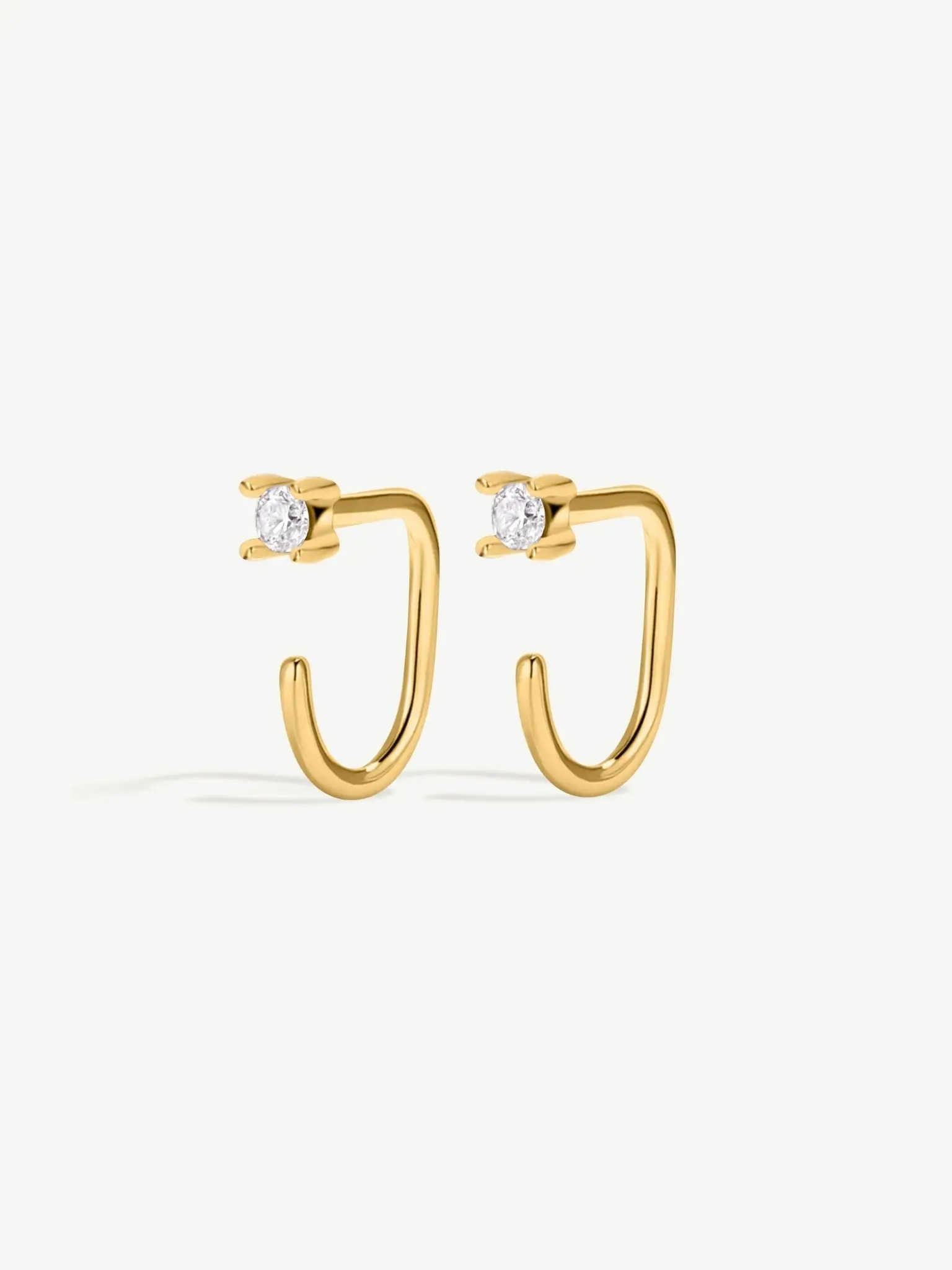 Open Hoop Earrings - Gold Women's Earrings for everyday wear