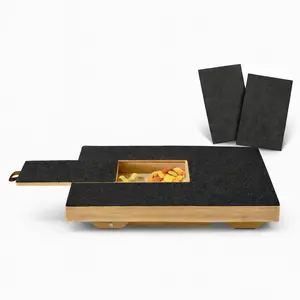 Retractable Wooden Dog   Scratch Board with 2 Extra Replacement Sandpaper Sheets - Durable Non-Slip Pet Grooming Tool for Claw Care & Claw Caps, Stress-Free  Trimming for Small Medium Large Dogs dog  grinder