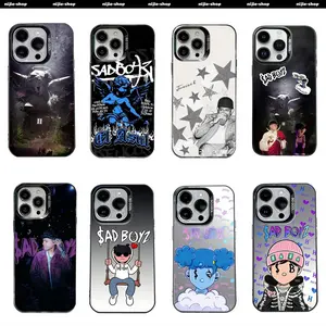 Rapper Junior H Sad Boyz Phone Cases For iPhone 17 16 15 14 13 12 11 Promax Pro Air 17E & Samsung Galaxy S25 S24 S23 S22 EDGE Plus Ultra Plus FE HD Black background IMD Matte Protective Cover Protection