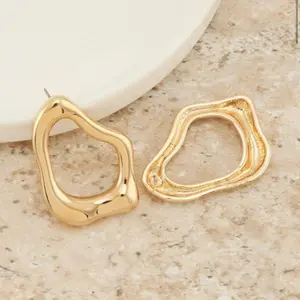 Irregular Shaped Geometric Drop Earrings