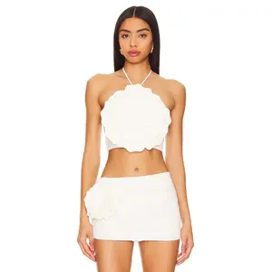 Lovers and Friends Zora Crop Top in White
