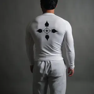 Chrollo Cross Compression Long Sleeve in White