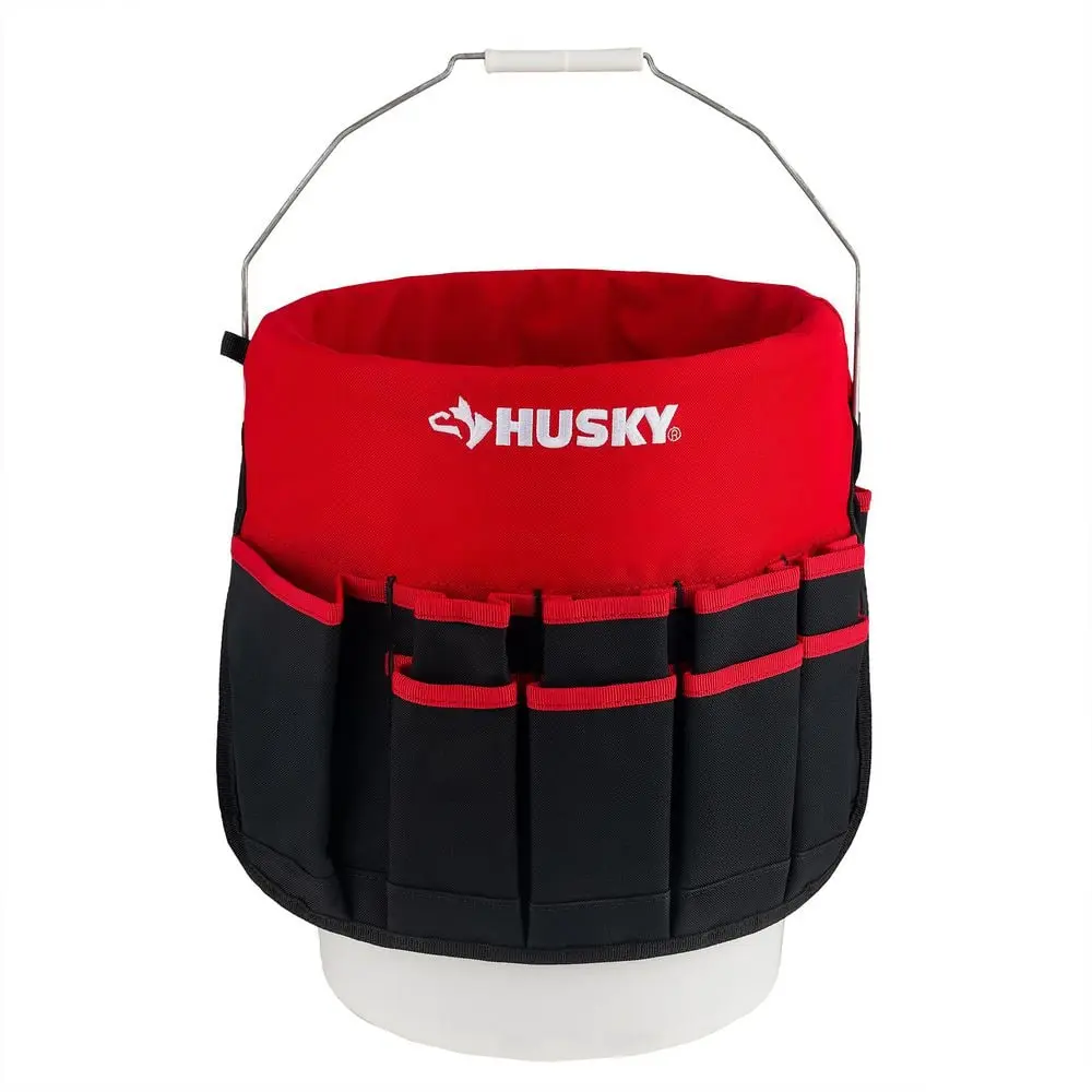 12 in. 30-Pocket,  5 Gal. In-Bucket Storage Tool Bag