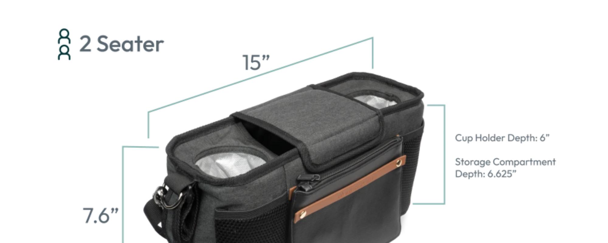 Parent Console with Insulated Cup Holders