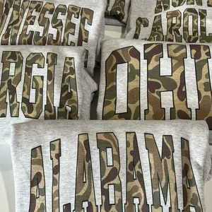 [Sale off 50%] Camo State Name Sweatshirt State College Varsity Name Pullover Varsity Camouflage State Sweatshirts Varsity University Tees A7V