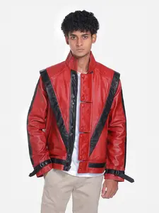 Red Thriller Leather Jacket