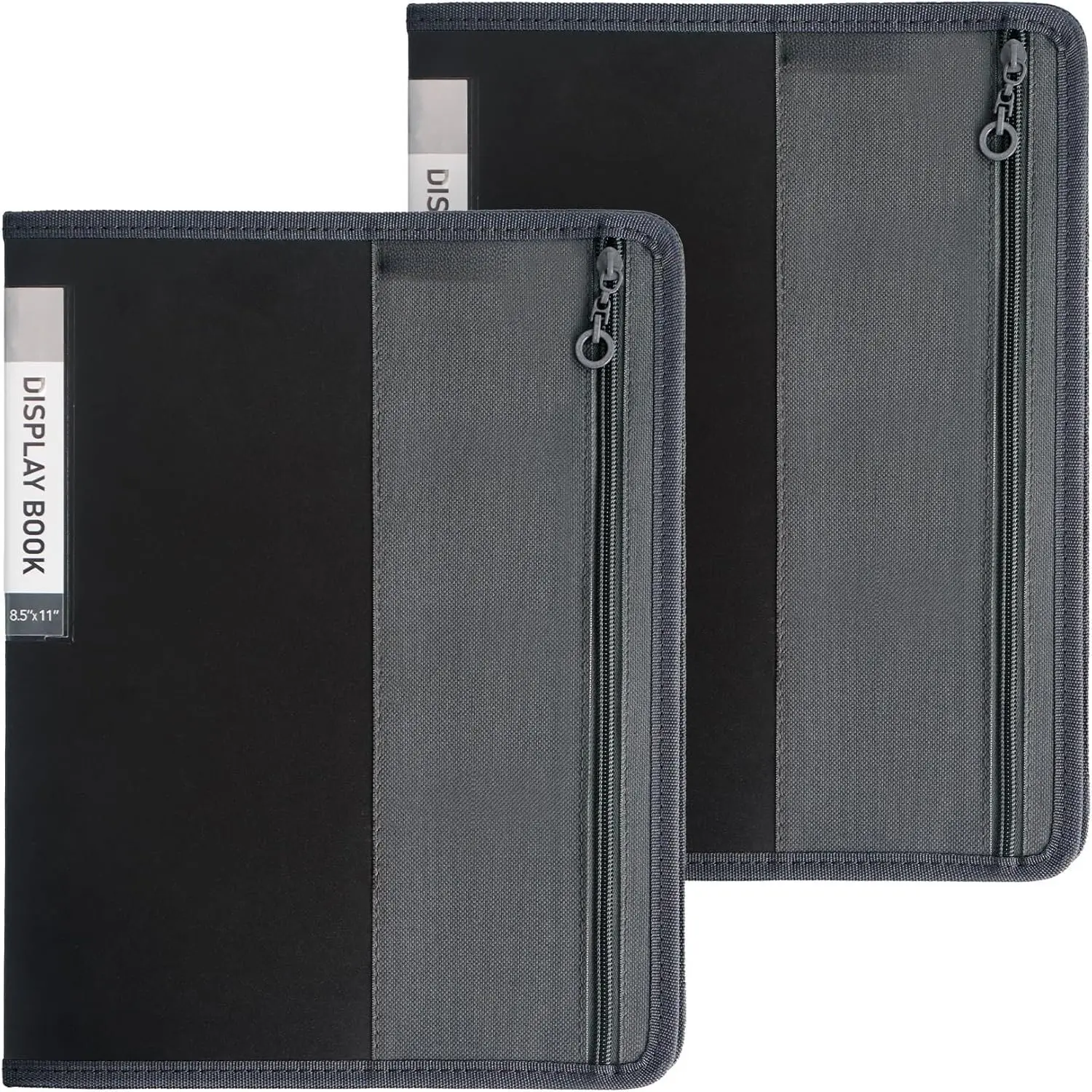 30-Pocket Display Book, 8.511 Letter Size Portfolio Folder with Clear Sleeves, Presentation/Certificate Binder & Document Organizer for School, Office & , 2 Pack