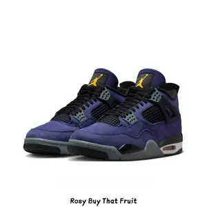 Purple & Gold Leather Mid-Top Sneakers - Retro Streetwear Shoes with Cushioned Sole, Trendy Unisex Casual Footwear