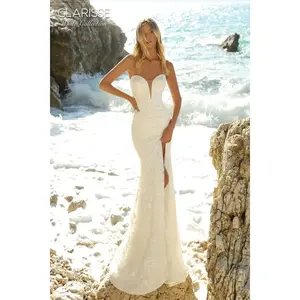 Clarisse -600254 Strapless Sheath Bridal Dress