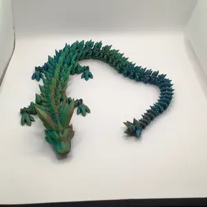 Crystal Dragon-decorative figure- D&D- flexi Decoration Magical Gift Figurine