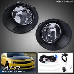 New Fit For 2010-2013 Chevy Camaro Fog Lights Lamps w/ Wiring+Switch Bezel Kit