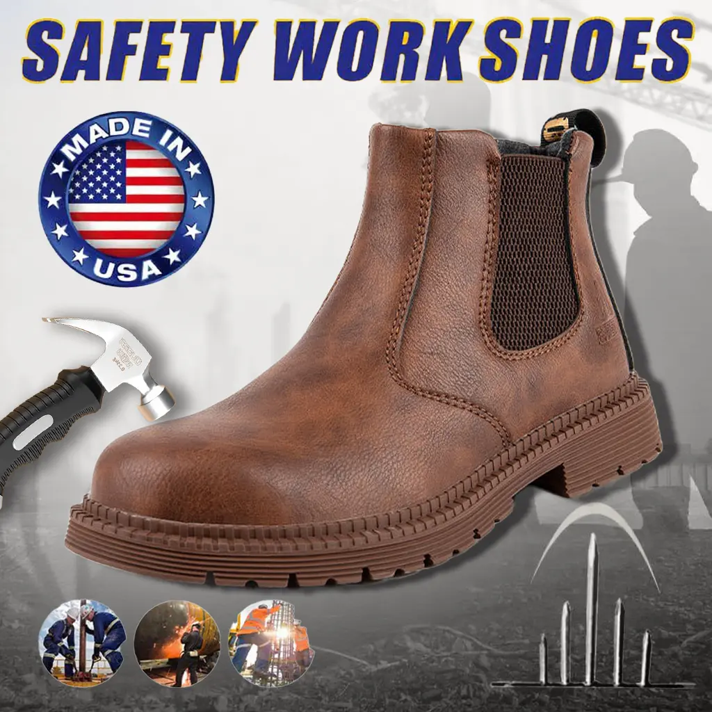 Electrician Splash-proof Smash-proof Puncture-proof Breathable Safety Shoes EH Protection Voltage Rated Tools
