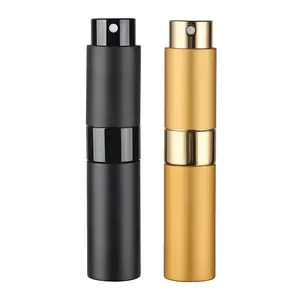 2pcs/set Empty Portable Lightweight Mini Refillable Spray Perfume Bottle (8ml), Suitable for Traveling, Cosmetics Makeup Tool