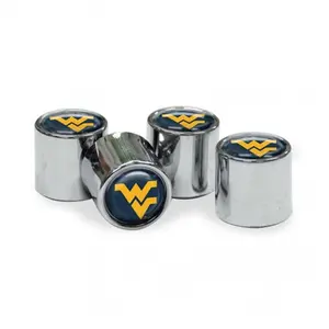 Wincraft  West Virginia Mountaineers Valve Stem Caps - Set of 4