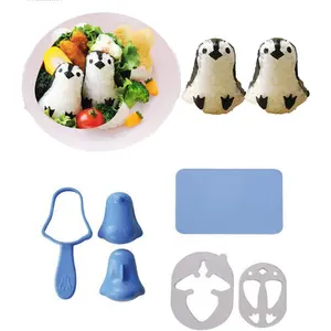 Sushi Making Kit Rice Ball Molds Bento Accessories Sandwich Cutters Kitchen Tools for Baby and Kids Meal