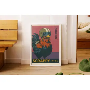 ARC Raiders Scrappy The Rooster Poster, Extraction Shooter Wall Art, Sci-Fi Gaming Print, Raid Team Decor, Gamer Gift