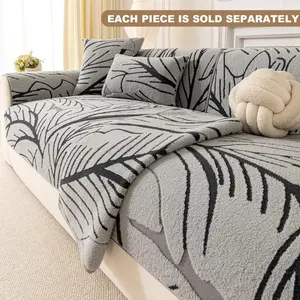 Luxury Cotton Velvet Sofa Cover, Dust-Proof All-Season Universal Protector, Ideal for Home, Hotel, Dormitory