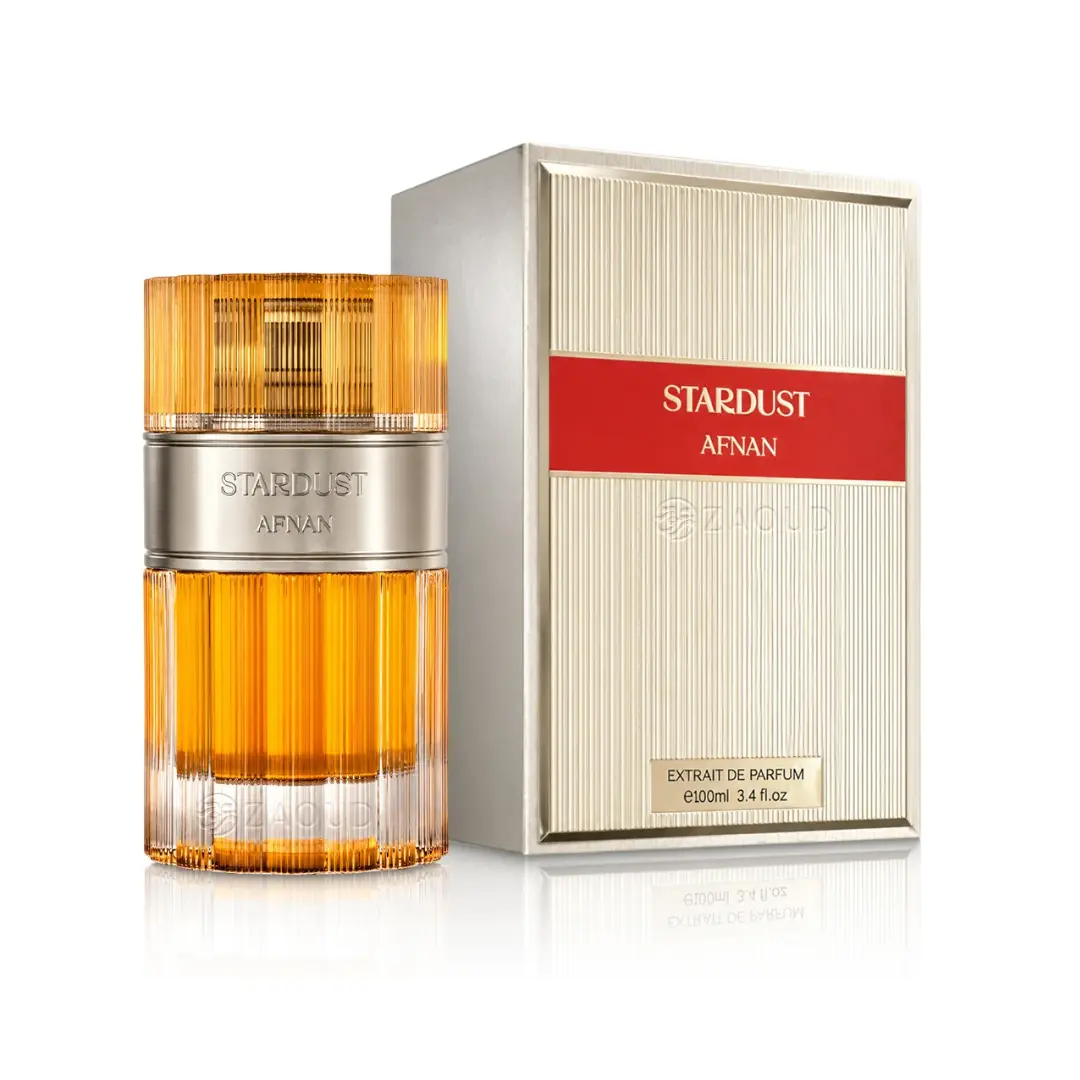 Afnan Stardust Extrait de Parfum For Unisex 3.4 oz / 100 ml | Unisex Woody Amber Citrus Fragrance with Caramel, Cinnamon & Cognac