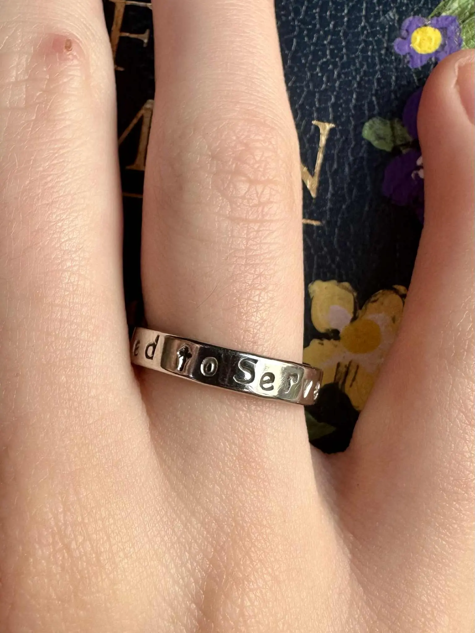 Called to Serve Stamped Ring