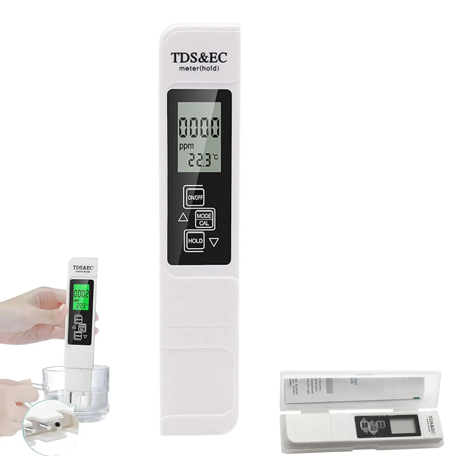 2025 All-New 4 in 1 Tds Meter Digital Water Tester, Multi-Function Accurate and Reliable Dirty Chop Water Tester, Compact and Portable for Aquarium, H