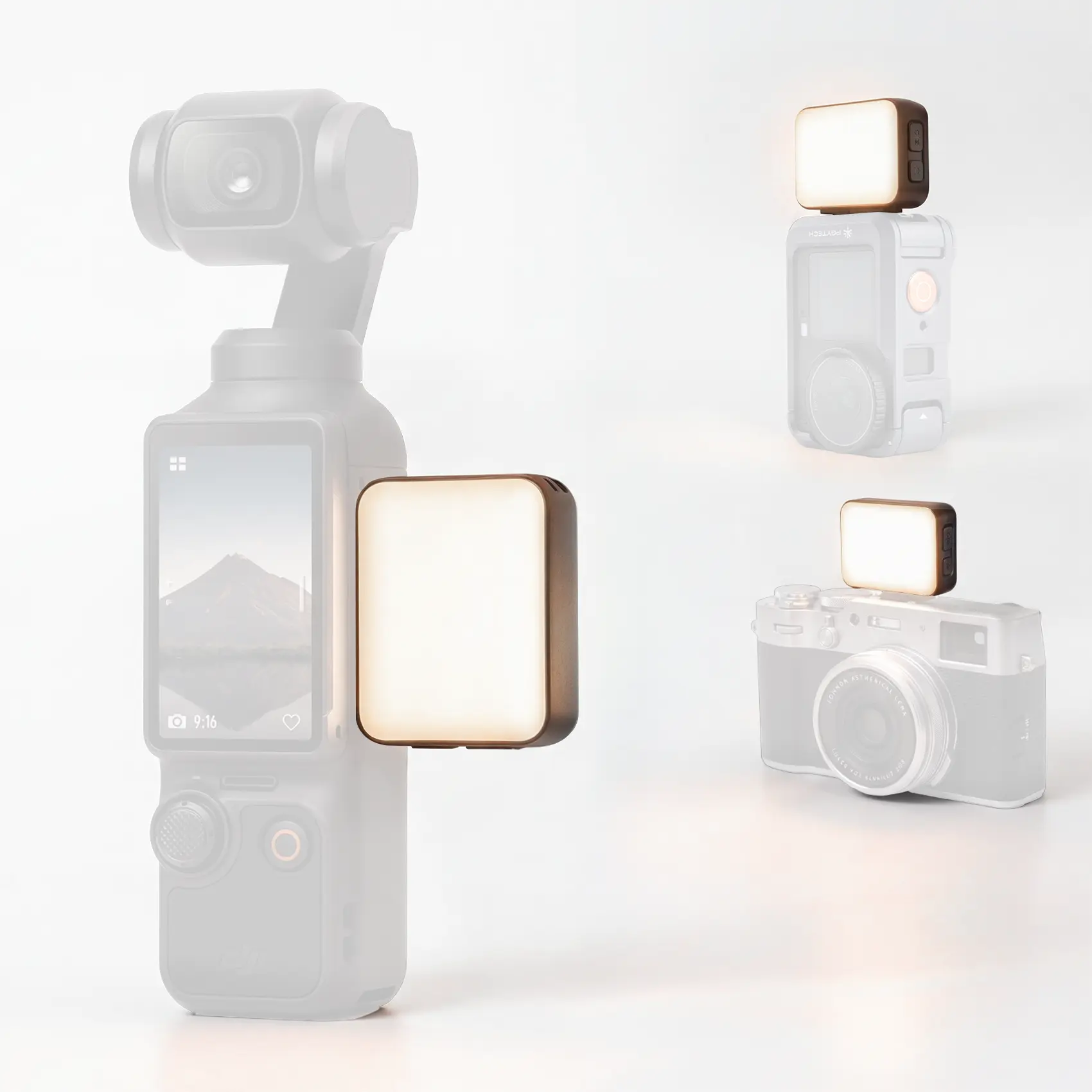 PGYTECH Magnetic Pocket Fill Light for Xtra Muse & Pocket 3/4 | LED Vlog Light for iPhone & Android | Portable Creator Light for TikTok, Selfie, Content Creation summerwins