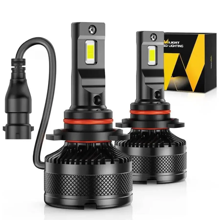 Nilight N40 Series 9005/HB3 LED Headlight Bulbs, 100W 20000LM 6000K IP67, Bright Beam Car Headlights, 2-Pack LED Headlamps Bulbs